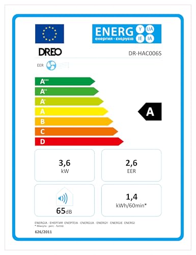 Dreo Tragbare Klimaanlagen, 12.000 BTU Klimaanlage für Schlafzimmer mit abflussfreier Kühlung, APP/Stimme/Fernbedienung, 24h Timer mit Ventilator & Luftentfeuchter, AC516S – Bild 8