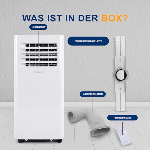 SereneLife Klimaanlage, Mobile Klimaanlage, Klimagerät, Klimagerät für Zuhause, 3- in 1- Air Conditioner, Luftkühler, Ventilator & Luftentfeuchter, Mobile Air Conditioner- WiFi & Timer, 1000BTU, 3kw – Bild 7