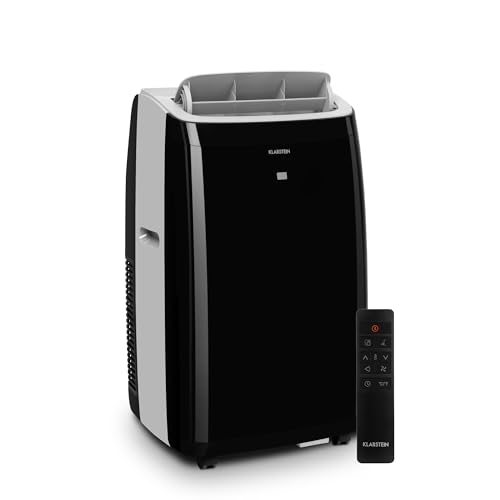 Klarstein Mobile Klimaanlage mit Abluftschlauch, 4-in-1 Klimagerät, Ventilator, Luftentfeuchter & Nachtmodus, Kleine & Portable Klimaanlage für Wohnung & Büro, Niedriger Verbrauch, 14000BTU