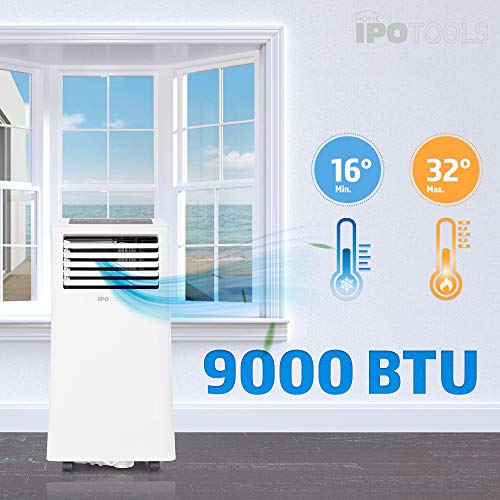 IPOTOOLS Lokales mobiles Klimagerät mit Abluftschlauch / 3in1 mobile Klimaanlage/Kühlen Ventilieren Entfeuchten (9000 BTU) – Bild 5