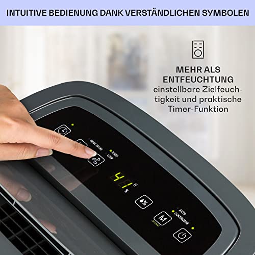Klarstein Luftentfeuchter & Luftreiniger Elektrisch, 20 L Raumentfeuchter Klein für Wohnung Schlafzimmer Badezimmer Keller, Effizienter Bad/Raum Entfeuchter, Elektrischer & Kleiner Luftentfeuchter – Bild 6