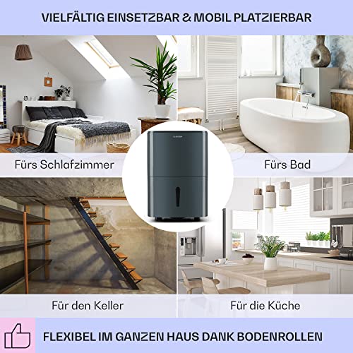 Klarstein Luftentfeuchter & Luftreiniger Elektrisch, 20 L Raumentfeuchter Klein für Wohnung Schlafzimmer Badezimmer Keller, Effizienter Bad/Raum Entfeuchter, Elektrischer & Kleiner Luftentfeuchter – Bild 7