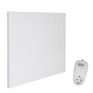 VIESTA® Infrarot Wandheizung mit Thermostat [INKL. TH10 THERMOSTAT] – Infrarotheizung Wandmontage Heizkörper – Carbon Crystal Infrarotheizung – Paneel Badezimmer geeignet – (Modell H400-400W)