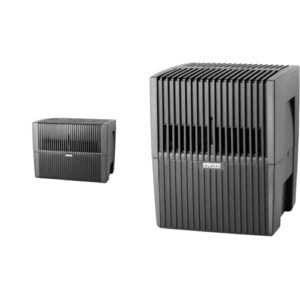 VENTA 7045401 Luftbefeuchter Original LW45, 8 W, anthrazit-metallic, bis 55 qm & 7015401 Original Luftbefeuchter LW15, 4 W, anthrazit-metallic, bis 25 qm