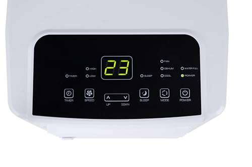 Lifetime Air Klimaanlage Mobil - Klimagerät, Luftentfeuchter und Ventilator - Entfeuchter mit Abluftschlauch - Luftkühler 65dB - Air Conditioner bis zu 16m2 - Fernbedienung und Timer - 8000BTU – Bild 2