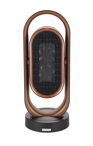 Unold 86535 3D Heizlüfter 3D - Kupfer/Schwarz, 1800 Watt, Überhitzungsschutz, Schutzklasse II, Ventilation, Warmluft, Heißluft, 3D-Luftzirkulation - 80° Oszillation