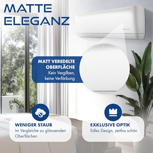 ZENIRO Multisplit Klimaanlage 3 Innengeräte Set (3 x 3,5kW) Klimagerät Air Conditioner mit Heizfunktion 27000 BTU 5,3kW A WiFi/App-Steuerung 4D AirFlow Heizen bis -20°C Vorgefüllt R32 – Bild 4
