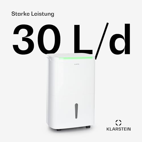 Klarstein DryFy Connect 30L Smart Luftentfeuchter, WiFi App-Steuerung, 30L/Tag, 5L Tank, Timer, Elektrischer Entfeuchter, Raumluftentfeuchter für 25-30m², Trocknungsgerät, Weiß – Bild 3