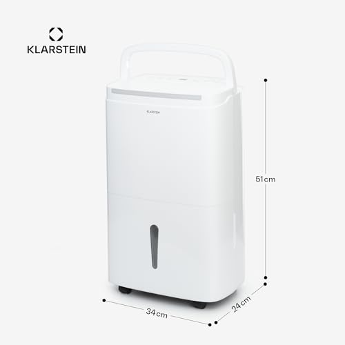 Klarstein DryFy Connect 30L Smart Luftentfeuchter, WiFi App-Steuerung, 30L/Tag, 5L Tank, Timer, Elektrischer Entfeuchter, Raumluftentfeuchter für 25-30m², Trocknungsgerät, Weiß – Bild 7