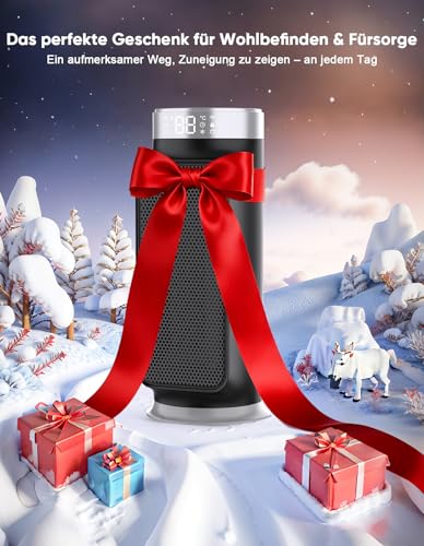 Wlep Intelligenter Heizlüfter Energiesparend, 1800W PTC Heater mit WLAN/App/Alexa/Google-Sprachsteuerung für den Innenbereich, Heizen & Kühlen 2 in 1, Heizer für bad, Home Office, Schlafzimmer – Bild 9