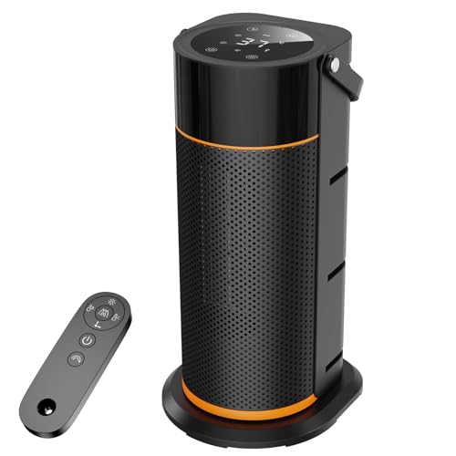 HiLUNDA 2000W Energiesparend Heizlüfter Leiser – PTC Keramik Schnell Heizstrahler mit Fernbedienung, Timer, 70°-Schwenkfunktion, LED-Anzeige für den Einsatz im Büro, Schlafzimmer, Bad, Zuhause