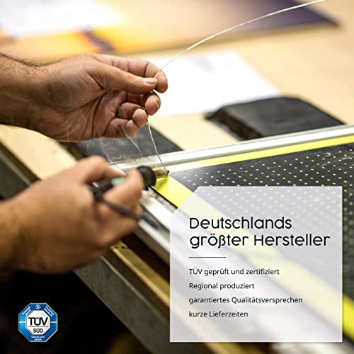 Könighaus Infrarot Wandheizung - 1200 Watt inkl. Thermostat - Infrarotheizung mit TÜV SÜD & 5 Jahren Garantie - Doppelter Überhitzungsschutz - Heizt Räume von bis zu 29 m² - Sofort einsatzbereit – Bild 3