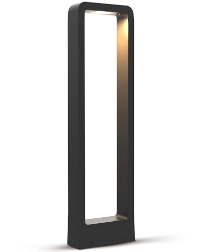 MATO Wegeleuchten Außen LED - 7W, Höhe 60cm - IP65 Outdoor Pollerleuchte aus Aluminium - Gartenbeleuchtung mit Strom, Gartenlampen, Sockelleuchte, Standleuchte, Gartenleuchten, Wegbeleuchtung – Bild 8