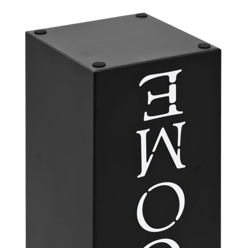 Mengtu Moderne Regenschirmständer aus pulverbeschichtetem Stahl - Schwarz, 15,5 x 15,5 x 48,5 cm, ideal für Schirme und Stöcke Sonnenschirmzubehör 246796 – Bild 5