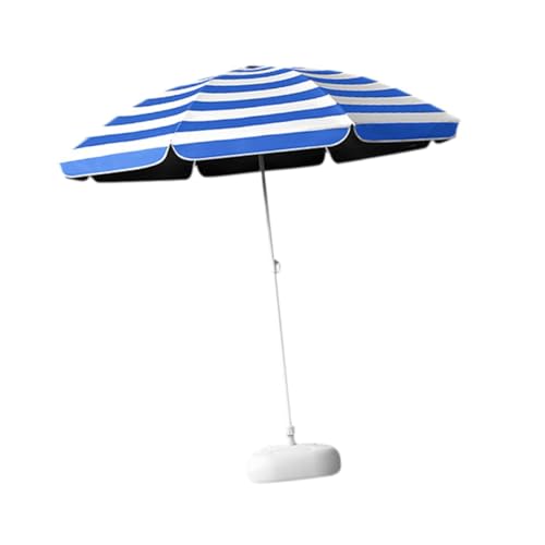 FewNvWa Sonnenschirm Camping Parasol Marktschirm Gartenschirm mit Robustem Eisenstab Und UV Schutz Wasserabweisend für Balkon Terrasse Picknick, mit Base