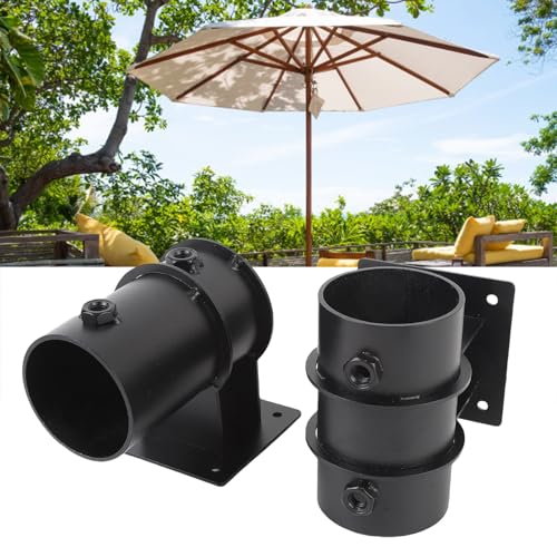 QWUUYEC Patio Sonnenschirmhalter Aus Kohlenstoffstahl, Verstellbar, Hohe Stabilität Für Balkon Und Terrasse - Langlebig, Vielseitig Einsetzbar, Ideal Für Outdoor - Bereiche – Bild 2