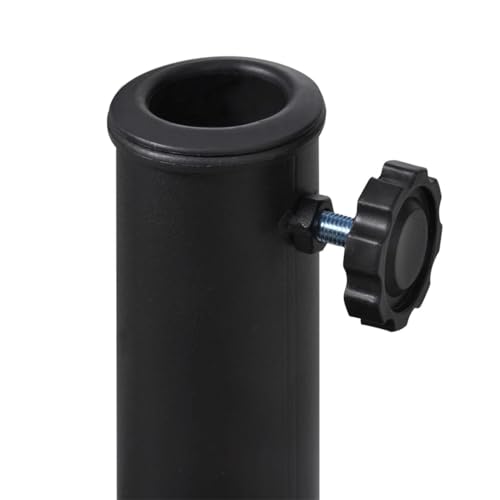 Homgoday Zement Sonnenschirmständer - 9kg Stabilität, schwarz, Φ500 x 330mm, für Terrassen und Gärten Sonnenschirmzubehör Model40820 – Bild 4