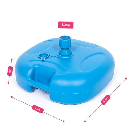 Robuster Schirmständer, 20 l, winddicht, mit Sand/Wasser befüllbar, Anker für Strand, Terrasse und Angelschirme, Kippschutz-Stabilisator für 25–32 mm Stangen – Bild 4