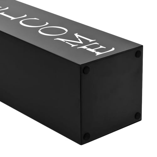 Homgoday Schwarz Regenschirmständer mit Auffangschale - Dekorativ & Stabil, 15,5x15,5x48,5 cm, für Schirme & Stöcke Sonnenschirmzubehör Model246796 – Bild 4