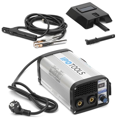 IPOTOOLS MMA-160R Elektroden Schweißgerät - IGBT Inverter Schweissgerät MMA/E-Hand mit 160 Amper/Digitale LCD Anzeige / 230V / Anti-Stick / Hot-Start / Arc-Force / Schutzschild / 7 Jahre Garantie – Bild 2