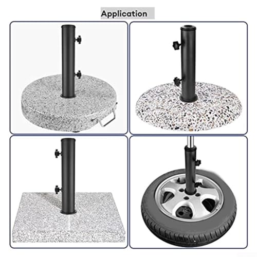 Robuster Schirmständer aus Granit, verstellbar, windabweisendes Design, Edelstahlsockel, stabiler Regenschirmhalter für den Außenbereich, für Terrassen, Gärten und Balkone – Bild 7