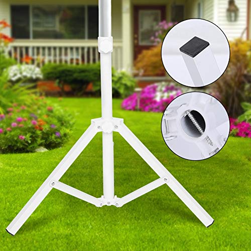 Dreieckiger Metall-Klappbarer Strandschirmständer, tragbarer Sonnenschirmhalter für Garten, Camping, Angeln & Terrasse, stabile Stützbasis für den Außenbereich – Bild 4