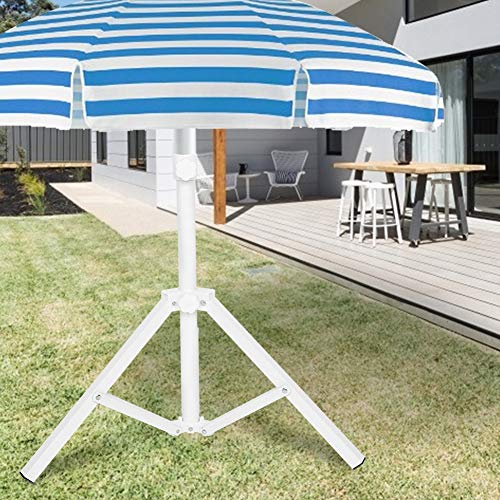 Dreieckiger Metall-Klappbarer Strandschirmständer, tragbarer Sonnenschirmhalter für Garten, Camping, Angeln & Terrasse, stabile Stützbasis für den Außenbereich – Bild 7