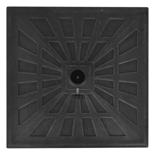 Homgoday Sonnenschirmständer aus Harz Stahl, schwarz, 42,5 x 42,5 x 32 cm, für 38/48 mm Stangen - Dekorativ & stabil für Garten oder Terrasse Sonnenschirmzubehör Model43660 – Bild 5