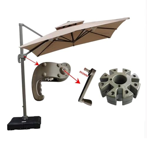 NONGYU Geeignet für Outdoor-Tische, Sonnenschirm-Handlauf, elegant, platzsparend, verstellbar, Terrassen-Schirmständer, Schirmständer – Bild 8