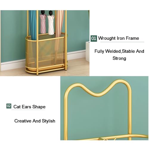 Generisch Freistehender Schirmständer, Gewerblicher Schirmaufbewahrungsständer Aus Metall, for Zuhause, Büro Oder Hotel(Black) – Bild 4