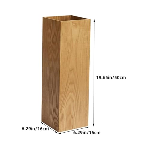 Regenschirmhalter – 50 x 16 x 16 cm Holzschirmständer – Aufbewahrungseimer für Terrasse, Eingang, Büro, Hinterhof, Zuhause, Schlammzimmer, Terrasse, Flur, Bauernhaus – Bild 5