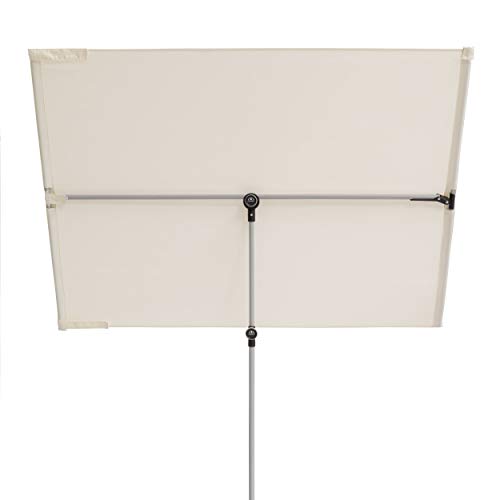 Doppler ACTIVE Balkonblende – Rechteckiger Sonnenschirm ideal für den Balkon –Plus Sichtschutz – 180x130 cm – Natur – Bild 3