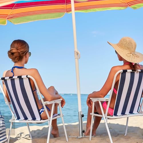 Berriphonia Halterung für Strandschirm – aus Metall, verstellbar und windbeständig | und Stabilisator für Sonnenschirme – für Terrasse, Pool, Angeln, Reisen, Outdoor – Bild 2