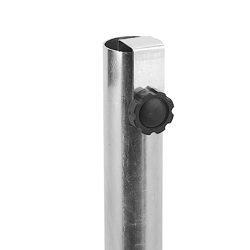 PODSJD Patio Sonnenschirmständer, verstellbar, aus Edelstahl, 44mm Durchmesser, mit 4 Bodenankern - Rostfrei, stabil und wetterfest, ideal für Garten, Strand und Park – Bild 4