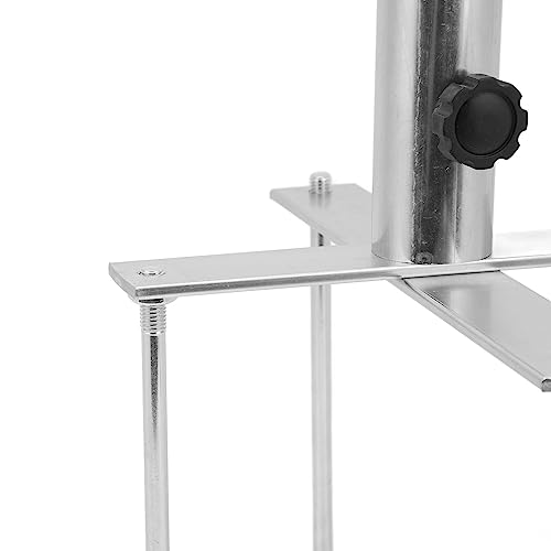 PODSJD Patio Sonnenschirmständer, verstellbar, aus Edelstahl, 44mm Durchmesser, mit 4 Bodenankern - Rostfrei, stabil und wetterfest, ideal für Garten, Strand und Park – Bild 6