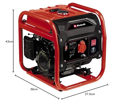 Einhell Stromerzeuger (Benzin) TC-IG 1100 (1100 W Maximalleistung, 1000 W max. Dauerleistung, 6,5 L Tank, Inverter, 4-Takt-Motor, 1x 230 V, Ölmangelsicherung, Überlastschutz) – Bild 12