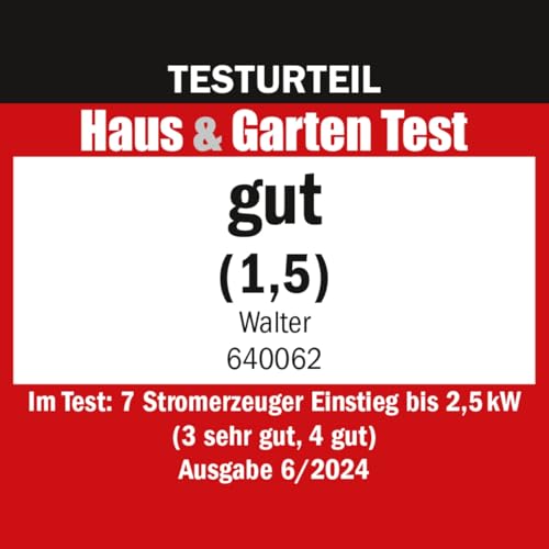 Walter Inverter Stromerzeuger 1000W, Benzin Notstromaggregat, ideal für Camping Reise Garage Wohnwagen Baustelle, WWS-IGS1000 – Bild 9