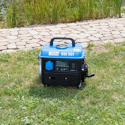 Güde Stromerzeuger GSE 951 (2-Takt Motor, Benzin, 1/1,36 (kW/PS), 1x 230 V Steckdose, max. 720 W, Laufzeit bis 7,5 h, Tank 3,8 l, Reversierstart, Tragegriff, Gewicht 15,85 kg) – Bild 7