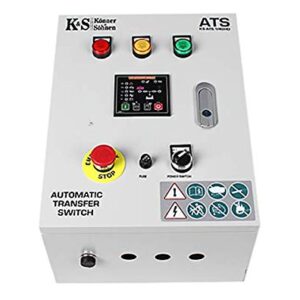 Alternative view of Die ATS-Einheit KS ATS 3/18HD (automatische Umschaltung auf Notstrom) startet den Generator automatisch und überträgt die Belastung, wenn die Hauptstromversorgung unterbrochen wird.