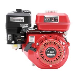 MINRS 212cc 4-Takt Benzinmotor Standmotor, 1 Zylinder Kartmotor Go-Kart Generator 20mm 7.5 Hp Generator Benzin Antriebsmotor Eine Betriebsleistung Von 4000 Watt