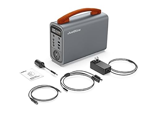 JustNow Tragbare Powerstation, 320WH/240W 100000mAh, Solar Generators, LiFePo4 Akku, Zwei Wege Schnellladung, Mobile Stromerzeuger für Draußen, für Camping, Outdoors, Wohnmobile – Bild 8