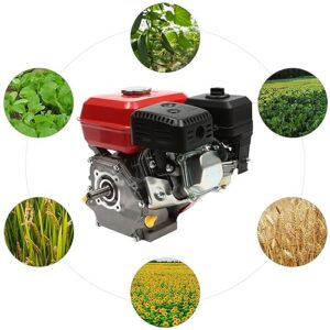 Alternative view of 4000W Dieselmotors Generator 4-Takt Benzinmotor Kartmotor Antriebsmotor 7.5 HP 212CC mit Automatischer Abschaltung Bei Niedrigem Ölstand