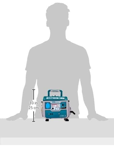 TOTAL - 0,8 kW tragbarer Stromerzeuger mit 2-Takt-Motor und Luftkühlung – Bild 5