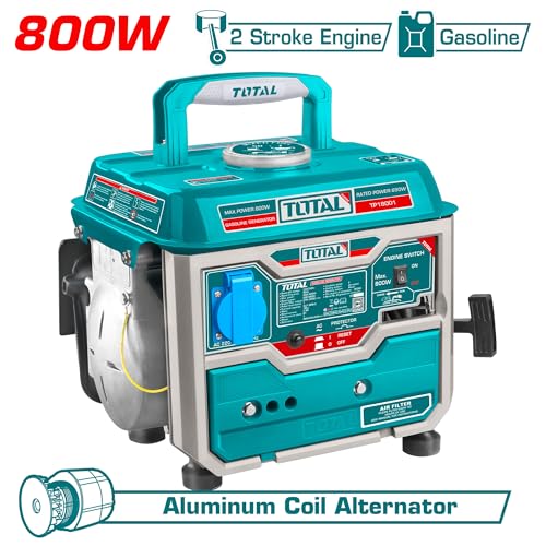 TOTAL - 0,8 kW tragbarer Stromerzeuger mit 2-Takt-Motor und Luftkühlung – Bild 8