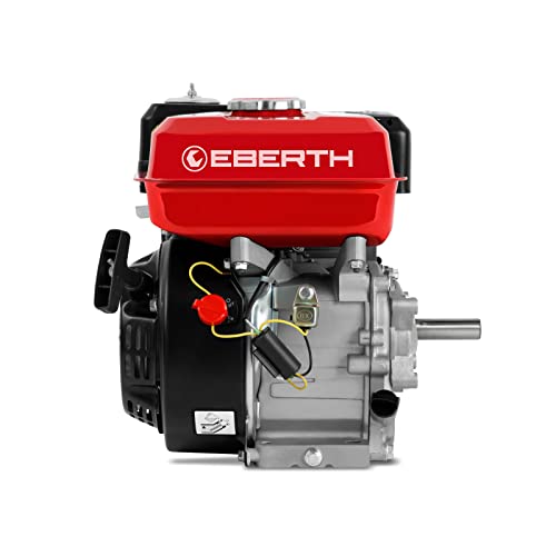 EBERTH 6,5 PS 4,8 kW Benzinmotor Standmotor Kartmotor mit Reduktionsgetriebe 2:1, Benzin Motor mit 20 mm Ø Welle, Ölmangelsicherung, 4-Takt, 1 Zylinder, 196 CCM Hubraum, Antriebsmotor mit Getriebe – Bild 8