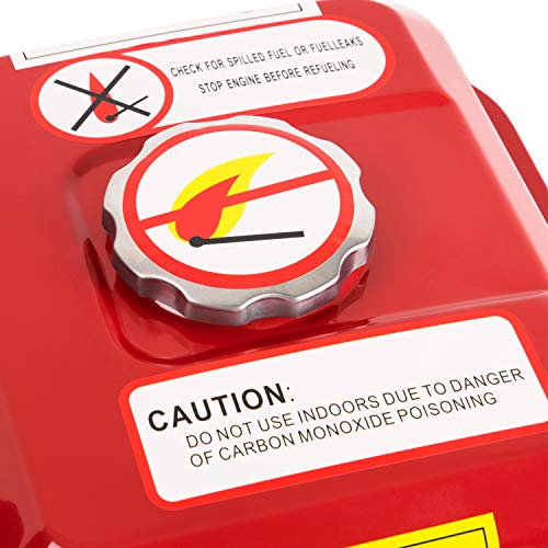 EBERTH 6,5 PS 4,8 kW Benzinmotor Standmotor Kartmotor mit Reduktionsgetriebe 2:1, Benzin Motor mit 20 mm Ø Welle, Ölmangelsicherung, 4-Takt, 1 Zylinder, 196 CCM Hubraum, Antriebsmotor mit Getriebe – Bild 9