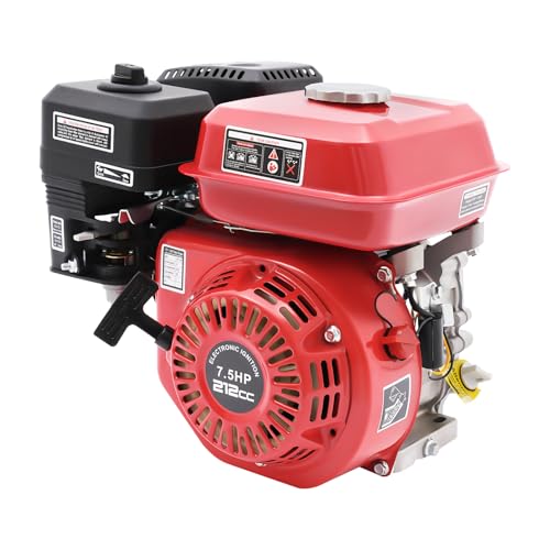 7,5 PS 4 KW Benzinmotor Standmotor Kart Motor, 20 mm Ø Welle, Antriebsmotor Einzylinder 208cc Hubraum für Landwirtschaftliche Geräte, Home Backup, und so Weiter, um Strom zu Liefern, Luftgekühlt