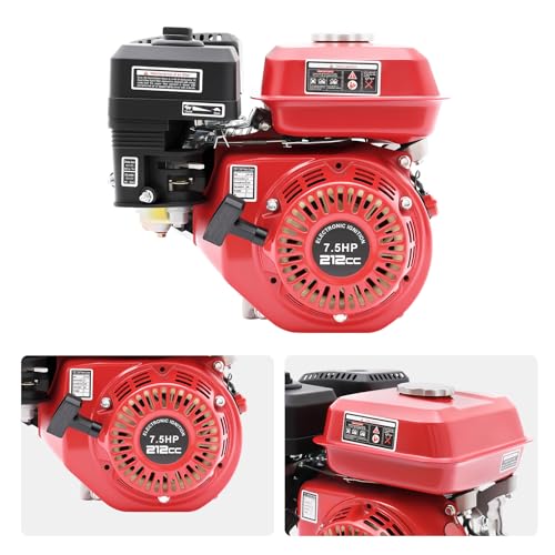 7,5 PS 4 KW Benzinmotor Standmotor Kart Motor, 20 mm Ø Welle, Antriebsmotor Einzylinder 208cc Hubraum für Landwirtschaftliche Geräte, Home Backup, und so Weiter, um Strom zu Liefern, Luftgekühlt – Bild 8