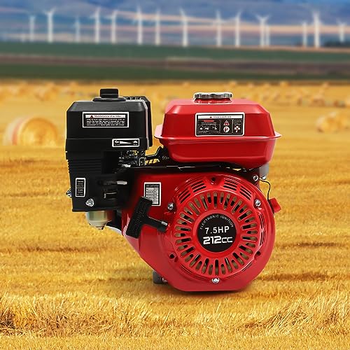 WOLEGM 7,5PS 4kW Benzinmotor Standmotor, 4-takt Seilzugstart Generator Benzin 208 CCM Hubraum für Wasserpumpen Rüttler Generatoren Mörtelmischer – Bild 6