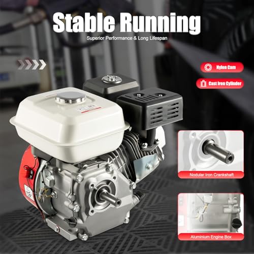 7.5PS 4 Takt Benzinmotor, 215CCM OHV Standmotor Industriemotor Go Kartmotor Benzin Motor Manuell Startmodus Einzylinder Benzinmotor – Bild 5